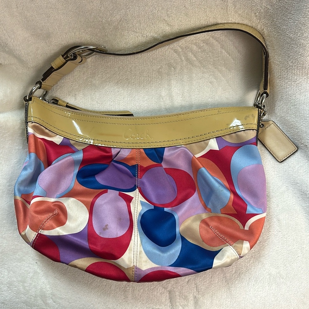 Coach pleated Scarf Sateen shoulder bag